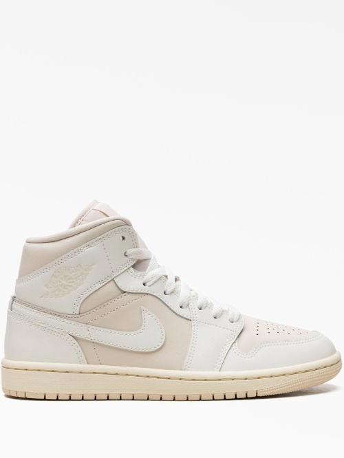 Кроссовки air jordan 1 "white/light tan"