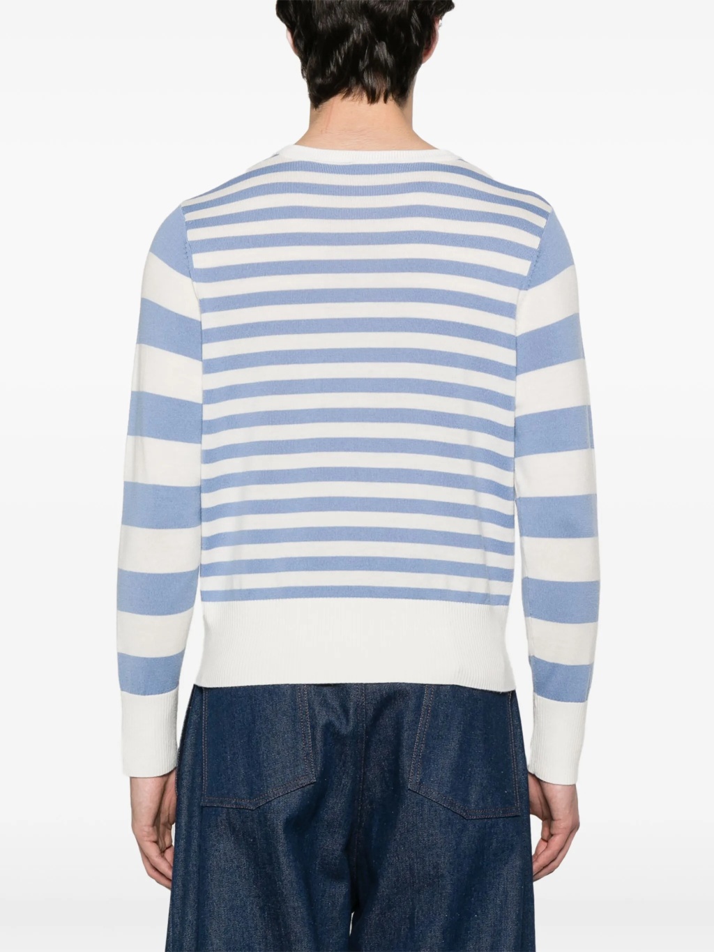 Blue striped button-up cardigan Charles Jeffrey Loverboy