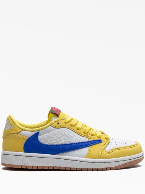 Кроссовки x travis scott air jordan 1 retro low "canary"