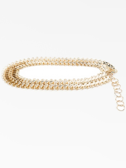 Chain-link clasp-fastening belt