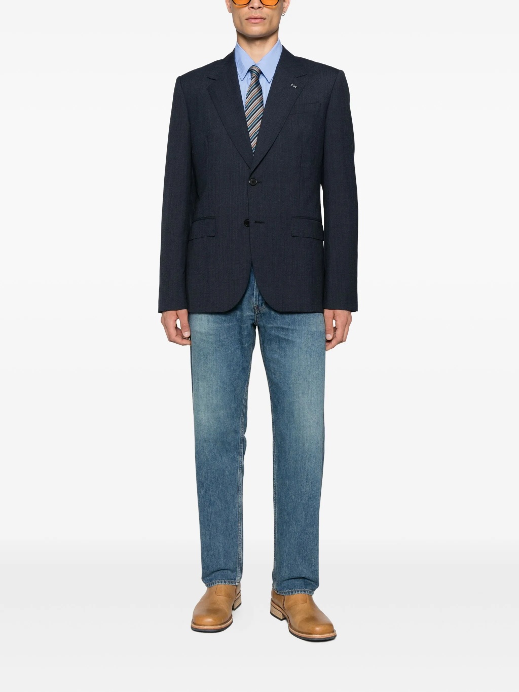 Джинсы прямого кроя со средней посадкой