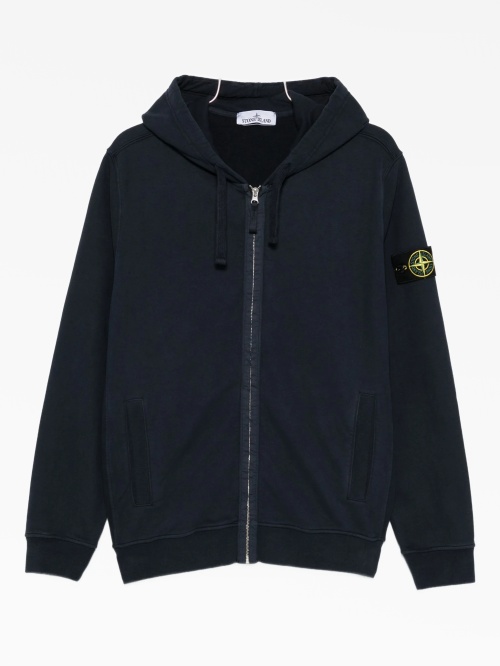 Темно-синяя толстовка Stone Island на молнии Stone Island — купить
