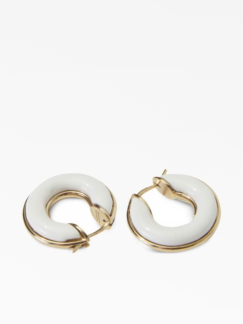 Proenza Schouler enamel mini hoop earrings