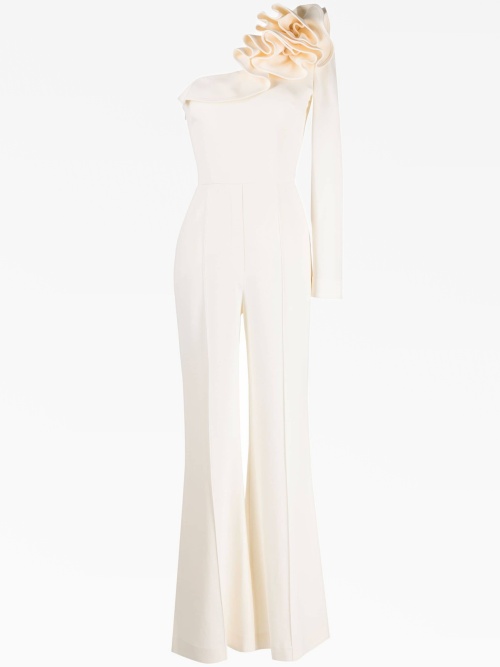 Cady ruffled one-shoulder jumpsuit