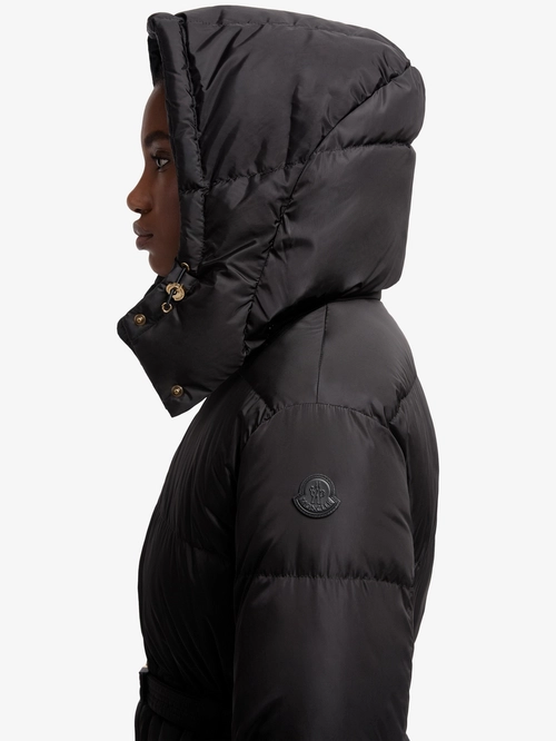 〈 MONCLER 〉Nylon Long Hooded Spring Briant hooded long down jacket Moncler — купить в интернет