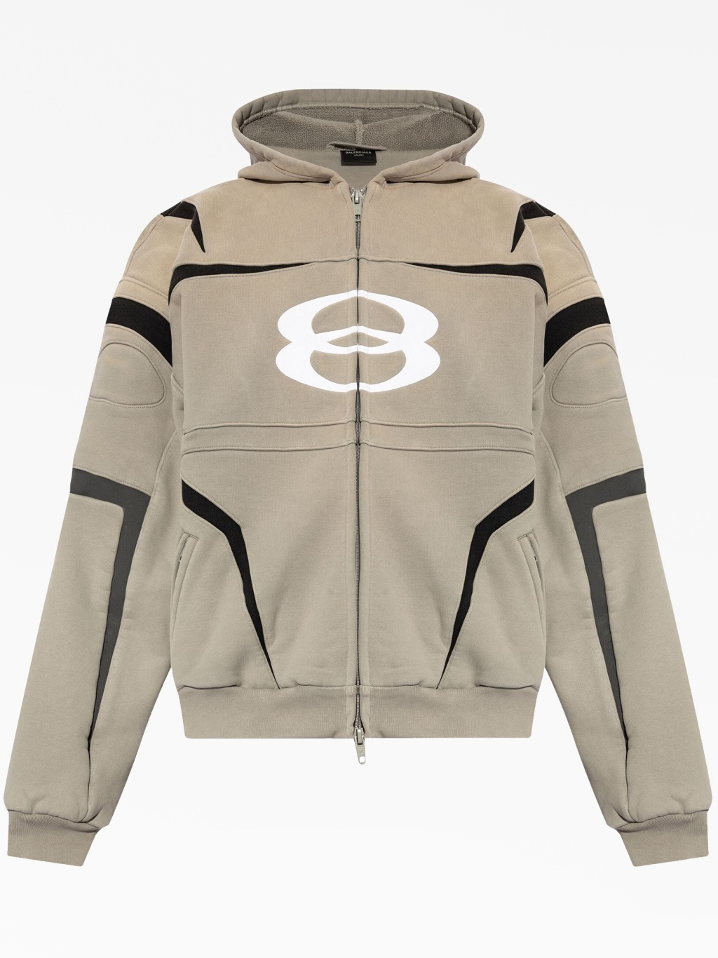 Unity sports icon panelled zip-up hoodie Balenciaga — купить на