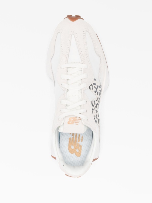 Кроссовки на шнуровке с леопардовым принтом 327 New Balance