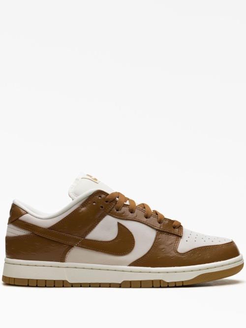 Кроссовки dunk low "brown ostrich"