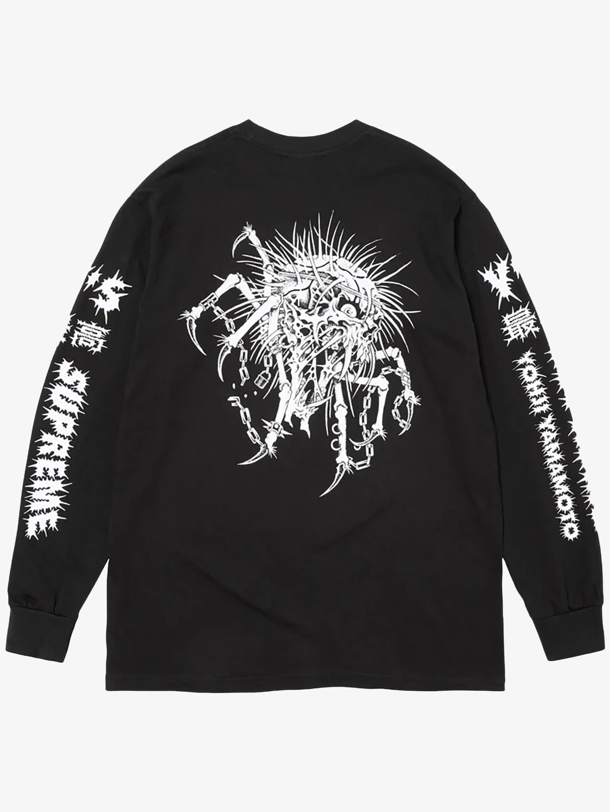 Черная футболка с длинными рукавами Yohji Yamamoto Supreme