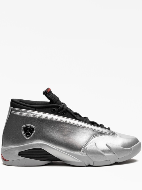 Кроссовки air jordan 14 low "metallic silver"